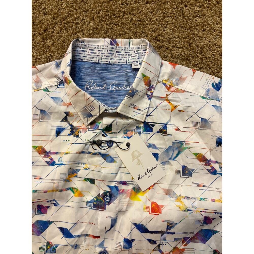 Rare Brand New (NWT) Robert Graham Classic Fit Polo Embroidered Mens Size XL